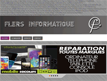 Tablet Screenshot of flersinformatique.com